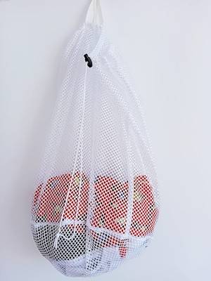 Small Commercial Mesh Laundry Bag With Handle And Drawstring