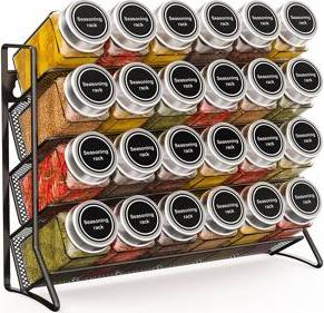 Belfry Kitchen Spice Rack Black 21.8cm