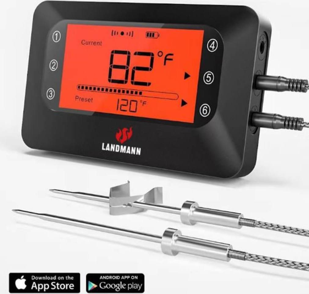 Landmann Smart Bluetooth Ink Termometer 2 Probes Stektermometer