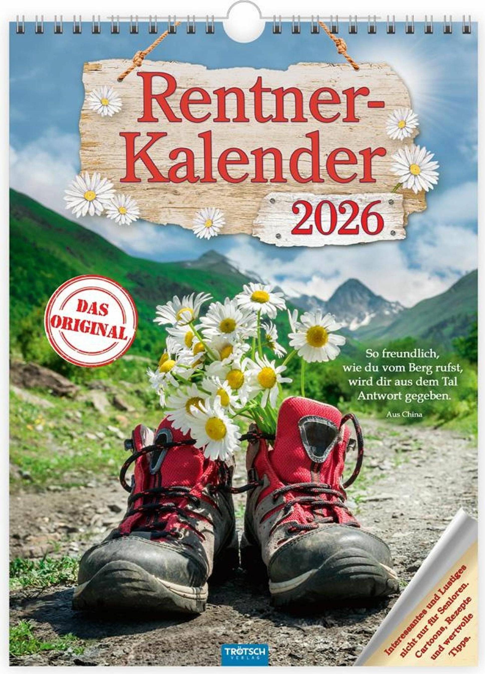 Kalender 2026 Trötsch Verlag Classickalender Rentnerkalender 2026