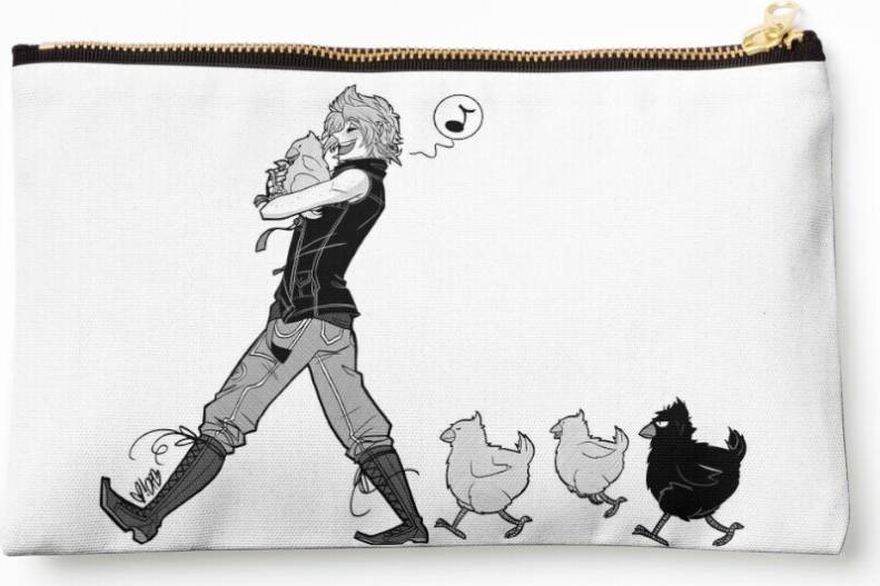 WHIBOS Inking October Prom Some Feathered Friends - Zipper Pouch