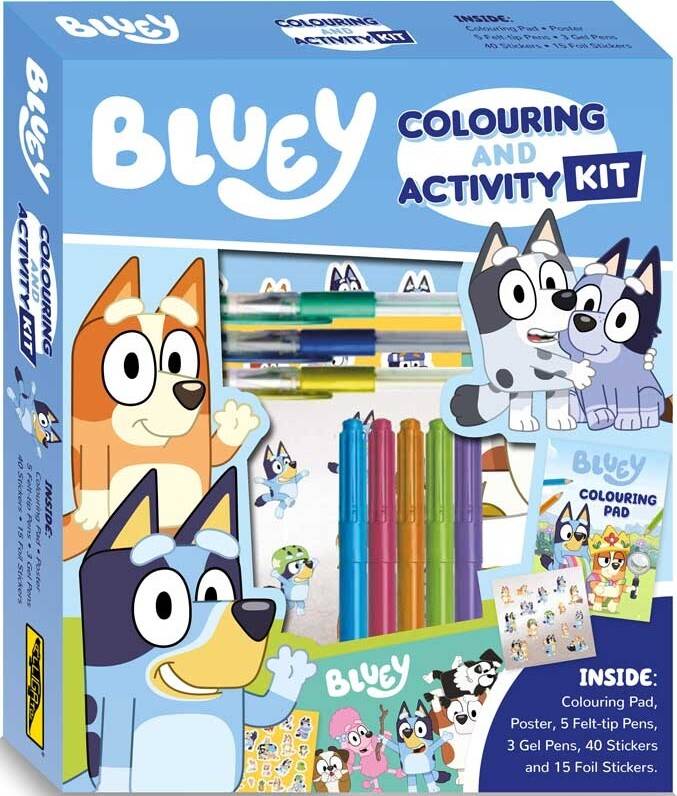 Alligator Bluey Coloring Activity Kit