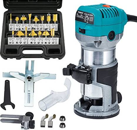 Palm Router Trimmer With Trimmer Base
