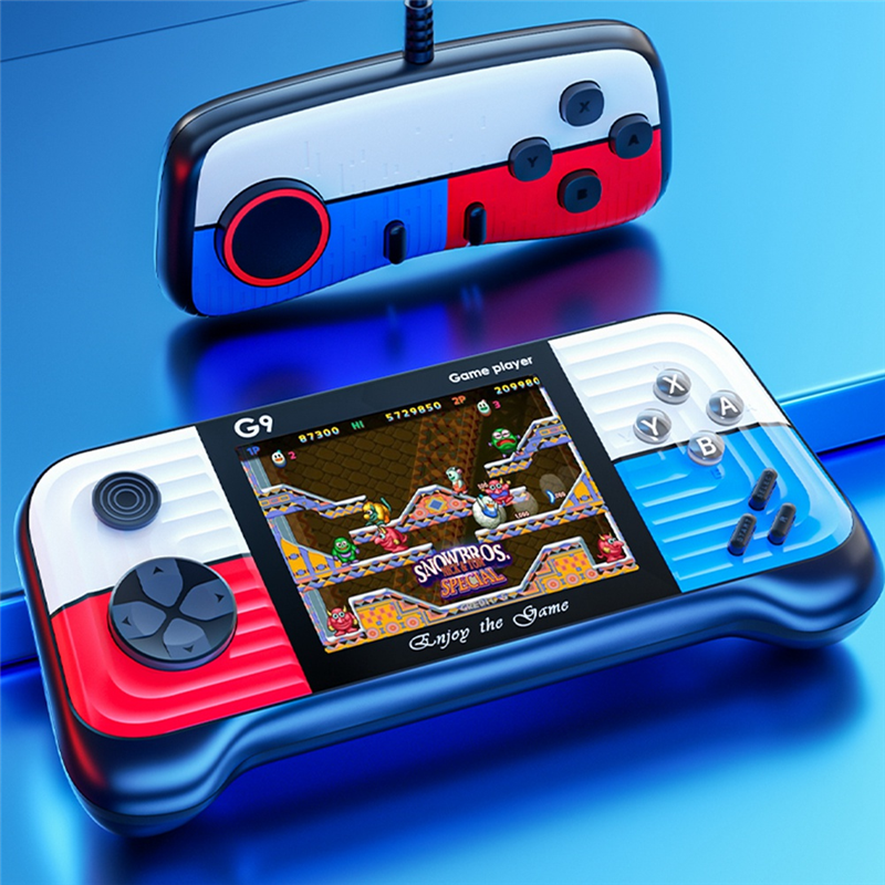 SEM G9 Video Game Console with 2 Controllers, 3-Inch Screen - Blue