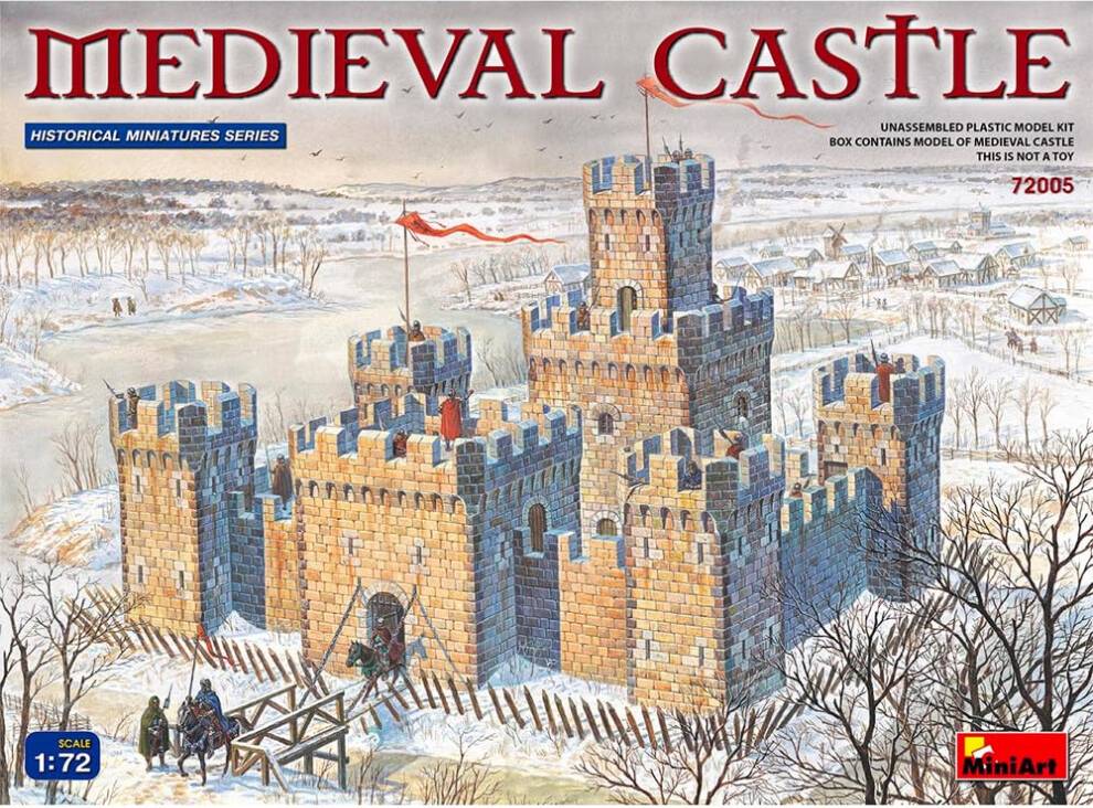 1:72 Medieval Castle Model Kit