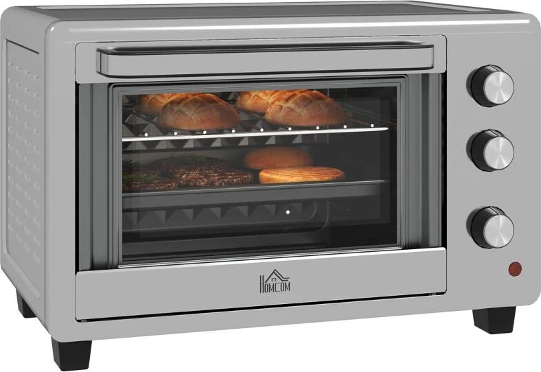 Homcom 30L Mini Oven With Adjustable Temperature Silver