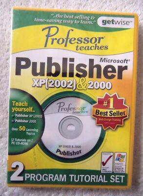 Professor Teaches Publisher XP 2002 2000 PC
