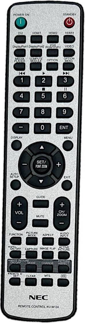 NEC Télécommande RU-M124
