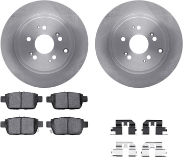 Brake rotors Dynamic Friction Company Rear Brake Rotors with 5000 Advanced Pads