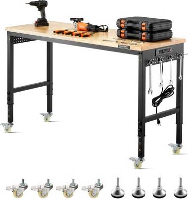 VEVOR 60 Inch Adjustable Height Table