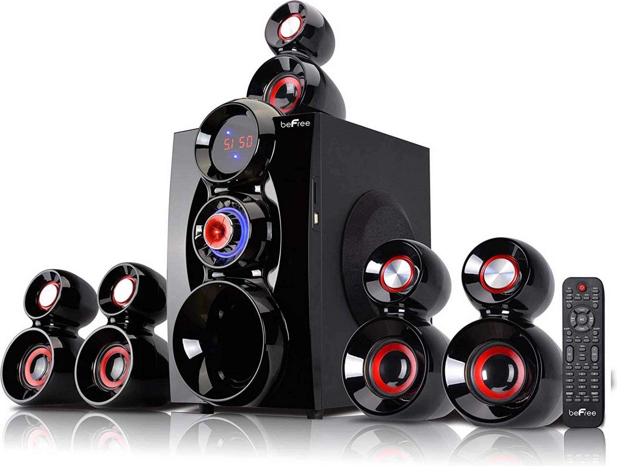 5.1 surround sound system beFree Sound 5.1 Channel Bluetooth Speaker System