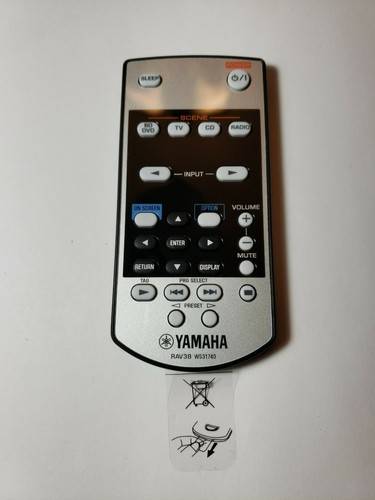 Yamaha Rav38 Audio Video Receiver Remote Control