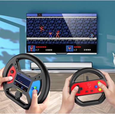 Sim racing wheel Private Label Racing Wheel Game Controller Set 3.5-inch Display - Black