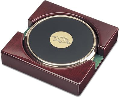 Jardine Gold Arkansas Razorbacks 2-Pack Set Coaster 2pcs