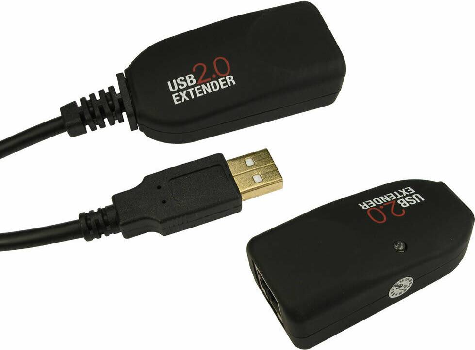 Kenable USB 2.0 Over Lan Long Distance Extender Booster Cable 50m