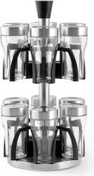 H&H Spice Rack 12 Jars With Rotating Stand