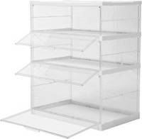 Living and Home 3-Tier Foldable Storage Box Shoe Rack