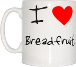 TeeTreeDesigns I Love Heart Breadfruit Cup & Mug