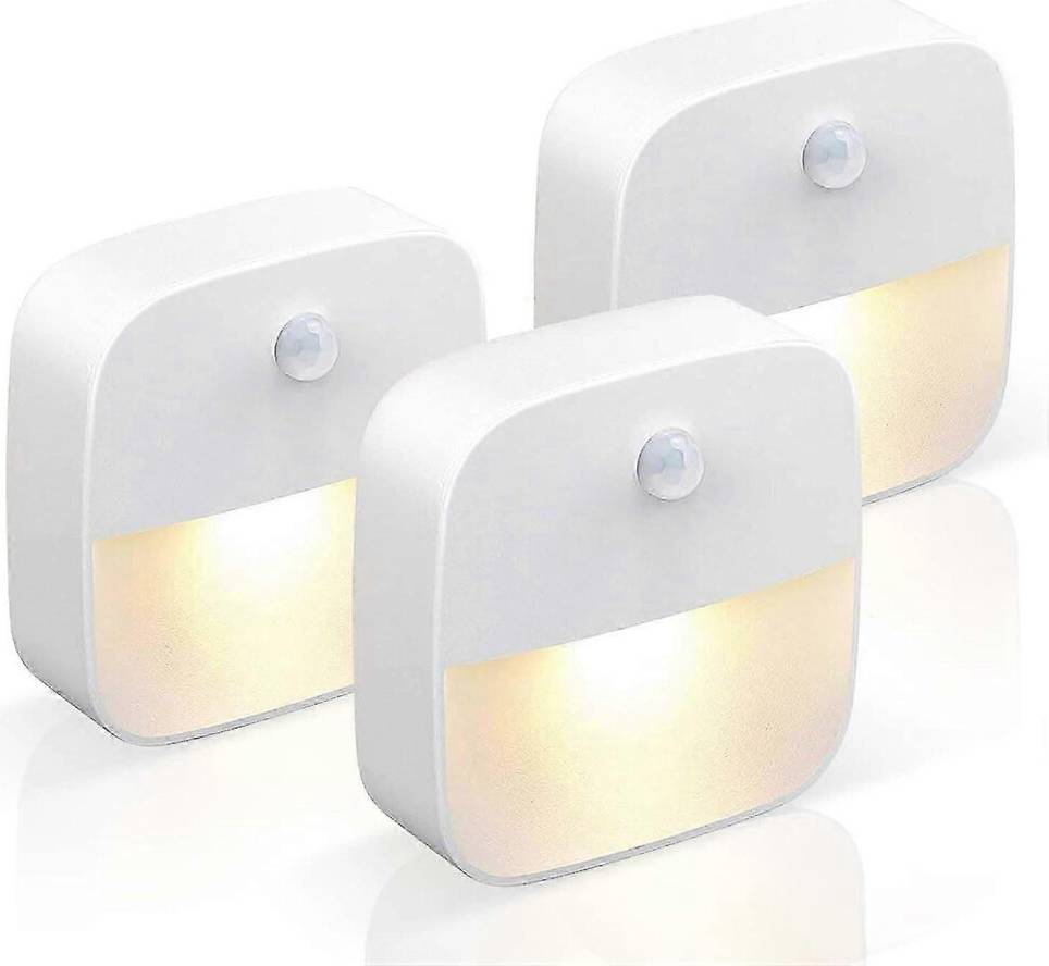 LED 3 Pcs With Light Sensor Night Light