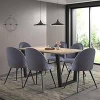 Dudley Large Table 6 Dining Set