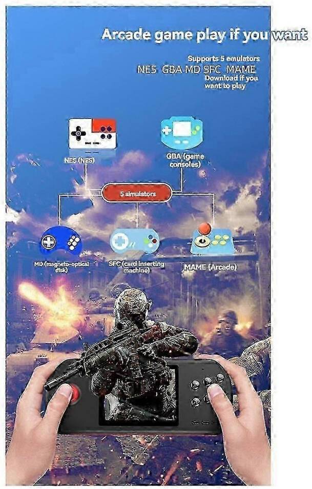 3.5 Inch D22 Handheld Game Console