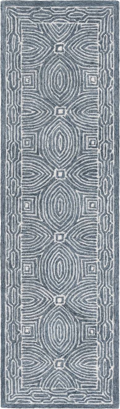 Safavieh Micro-Loop Norton Bordered Runner Rug 2.3 x 8 Multicolor, Natural