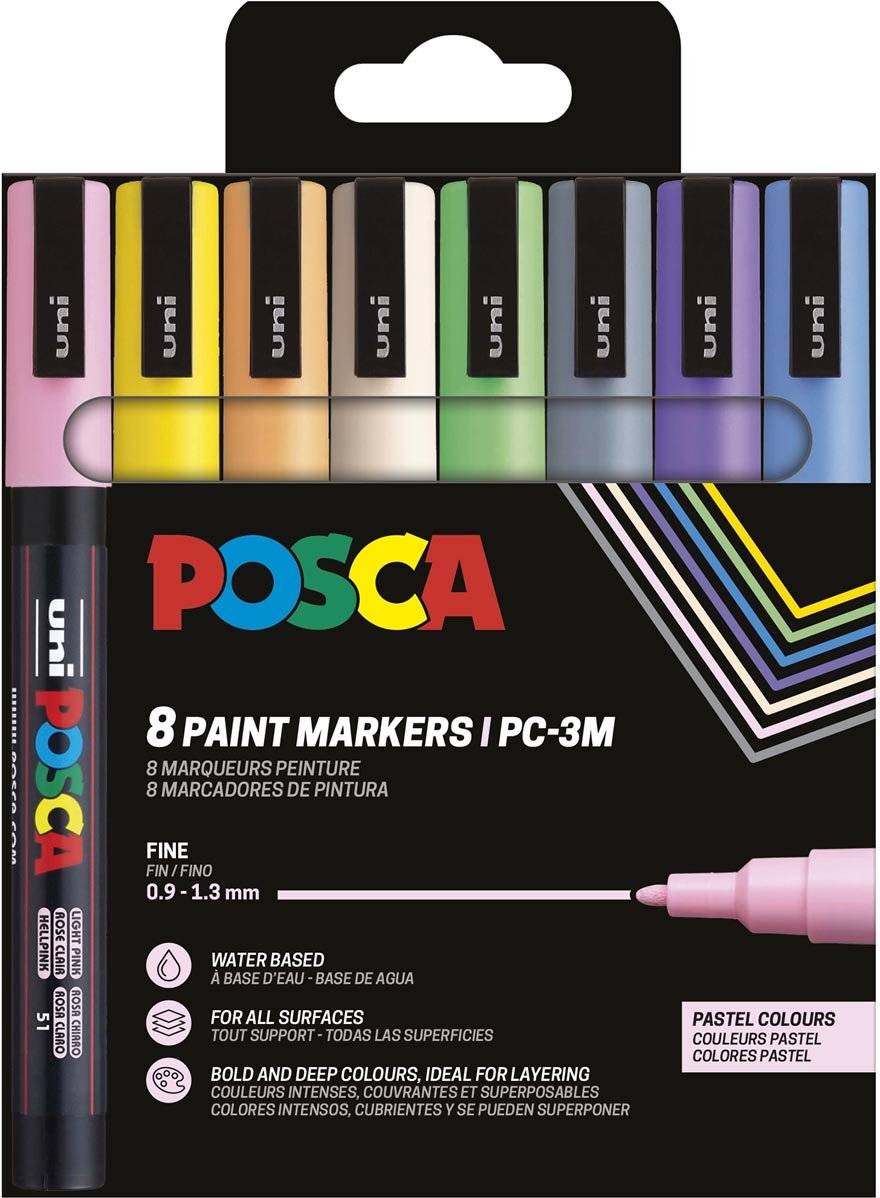 Posca sæt Posca PC-3M 8 Paintmarker Set