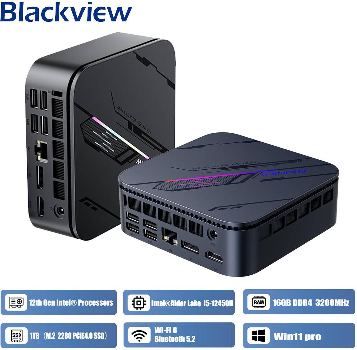 Blackview MP100 Pro 12th Gen Mini PC