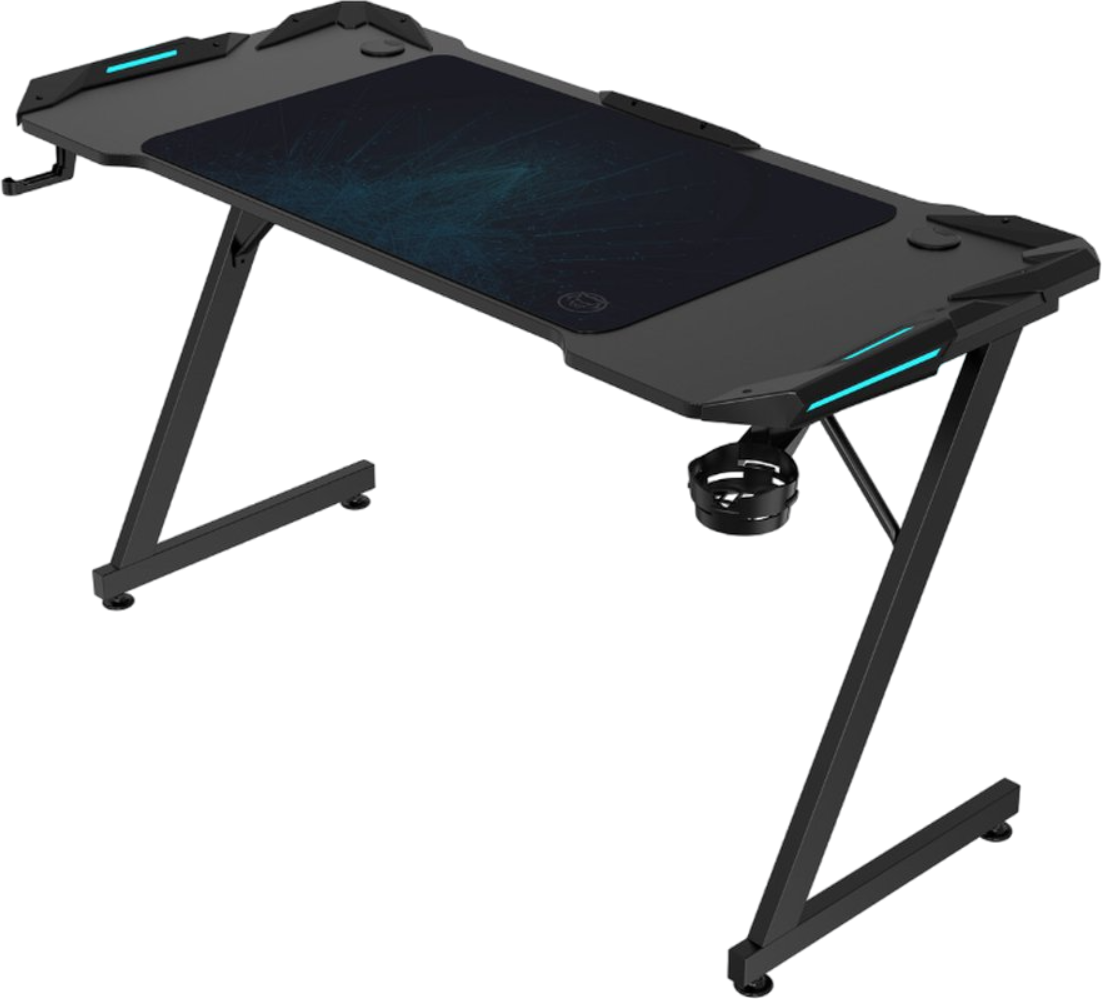 Gaming desk Qware Akron Gaming Desk Table LED