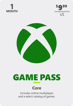 Xbox pass Xbox Game Pass Core 1 Month Digital Code