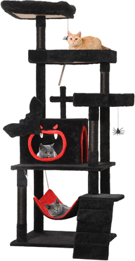 Multi level cat tree Uforic 63 Gothic Multi-Level Cat Tree Tower
