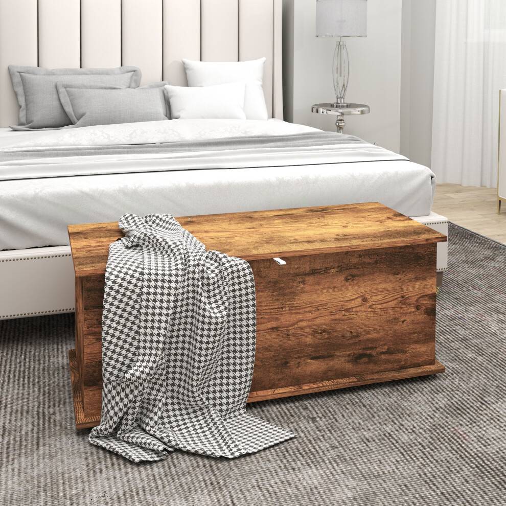 Homcom 113L Chest - Brown Chest