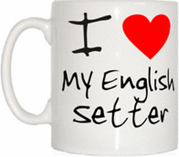 TeeTreeDesigns I Love Heart My English Setter Cup & Mug