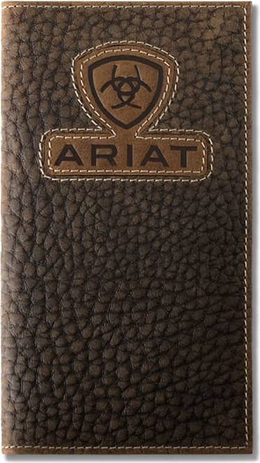 Men's wallet Ariat Rodeo Textured Brown Wallet