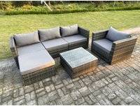 Rattan furniture rattan corner set Fimous Rattan Corner Sofa Outdoor Lounge Set