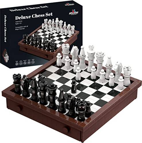 Building Block Deluxe Chess Set 1024 Pcs