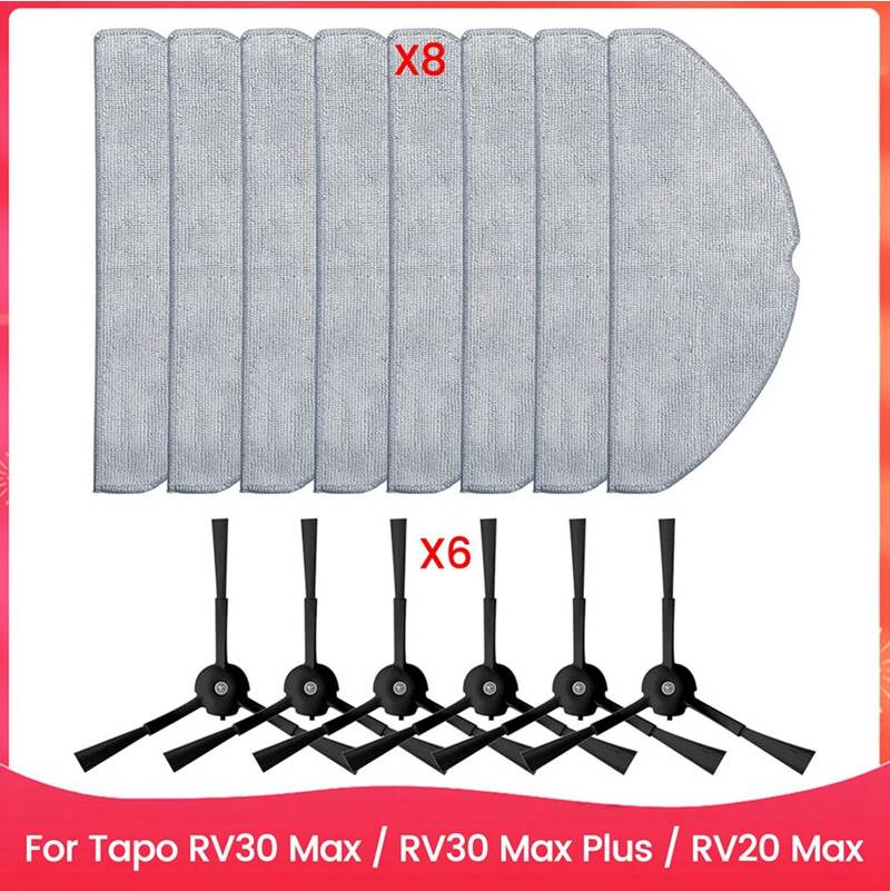 Tlily RV30 Max RV20 Side Brush Mop Cloth Pads
