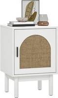Homcom Rattan With Adjustable Shelf Bedside Table