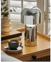 Wireless Rechargeable LED Chrome Searchlight Table Lamp