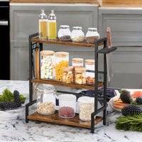 Countertop Spice Rack Brown One Size
