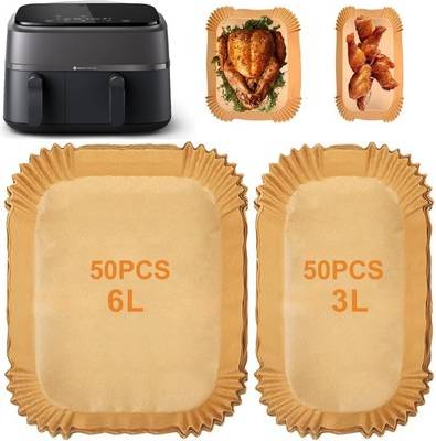 Philips airfryer 5000 Pack 100 Rectangular Baking Paper