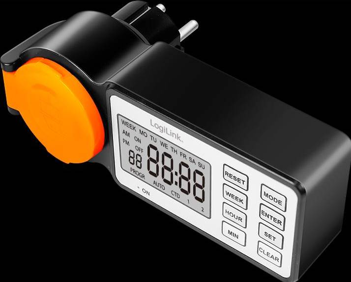 LogiLink Outdoor Timer Switch 2.2 LCD Display