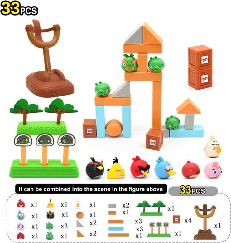 Four Boxes Set 33Pcs Building Blocks