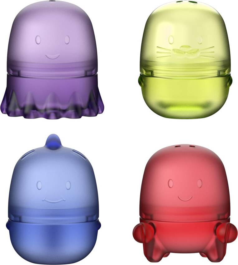 Ubbi Translucent Interchangeable Bath Toy Set
