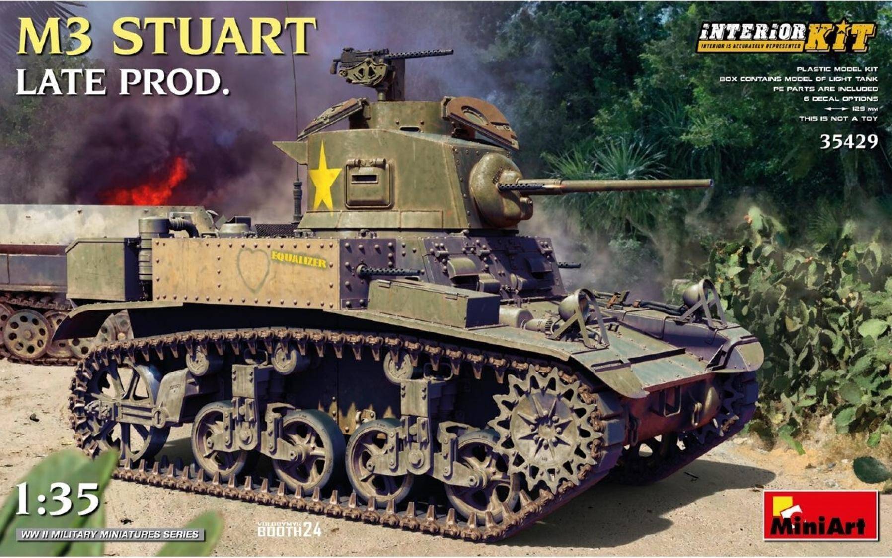 Miniart 1:35 M3 Stuart Late Prod Int Kit
