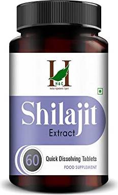 Shilajit Shilajit Extract Quick Dissolving Tablets 60 Count