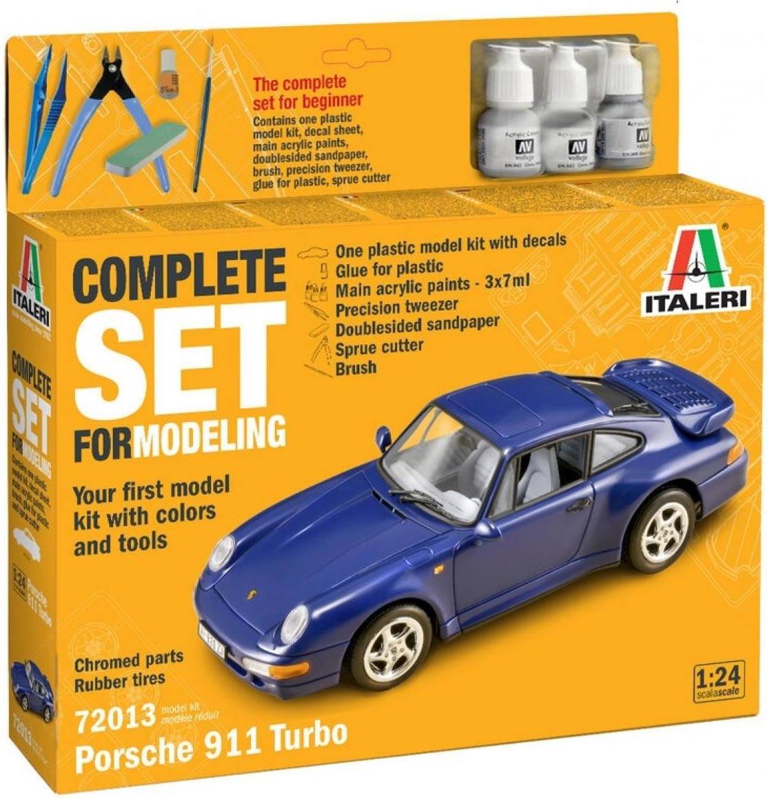 Italeri Porsche 911 Complete Set For Modeling Starter Kit