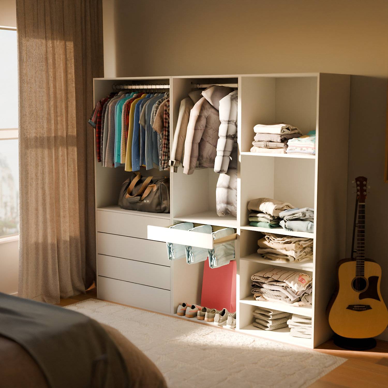Sweeek Modular Dressing Kit With 3 Elements Wardrobe