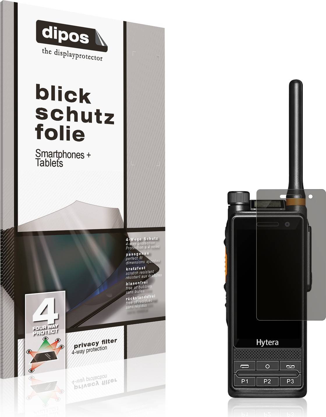 Dipos Hytera PDC680 Privacy Filter Screen Protector