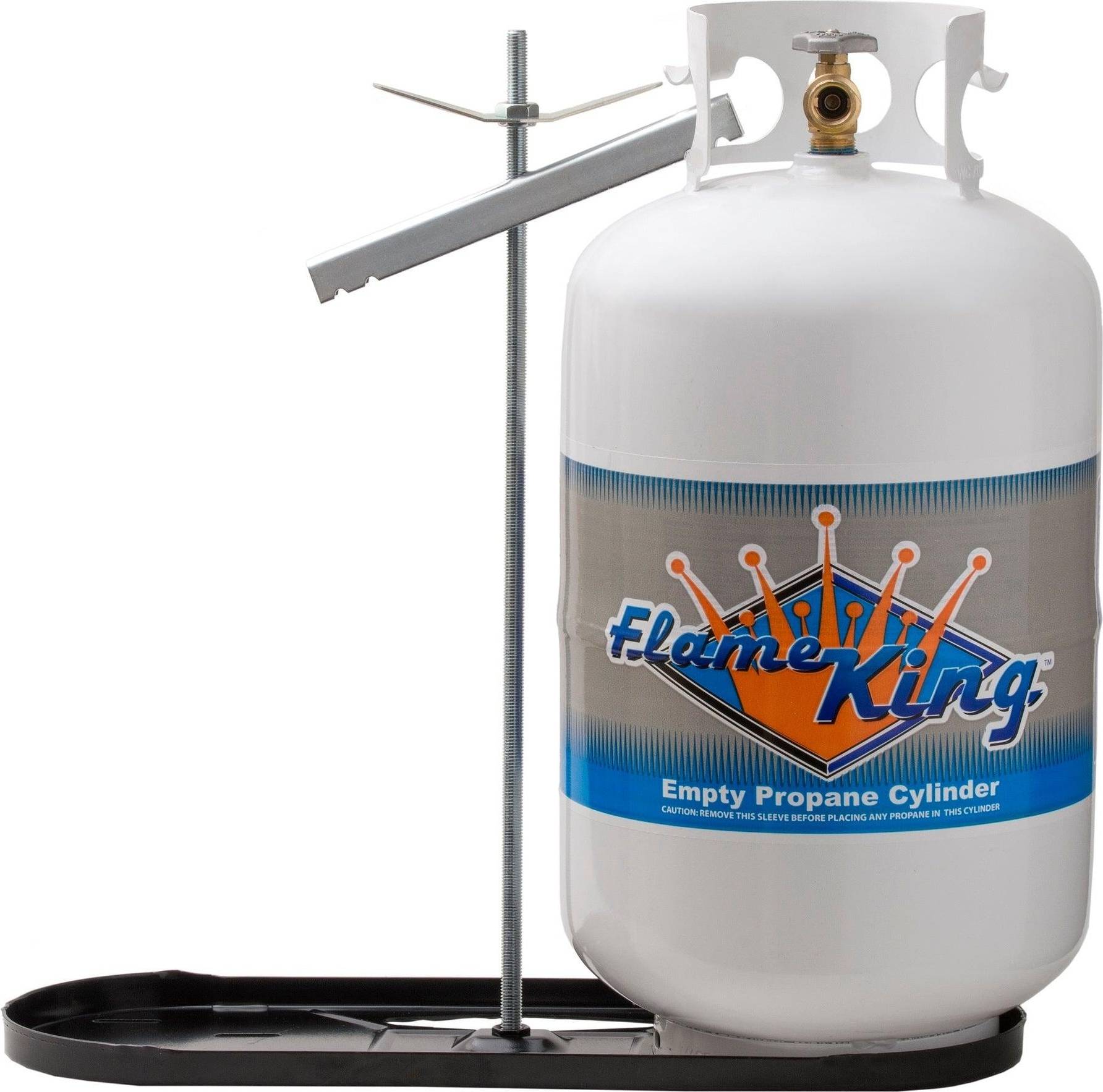 Propane gas tank Flame King Dual RV Propane Tank Cylinder Rack